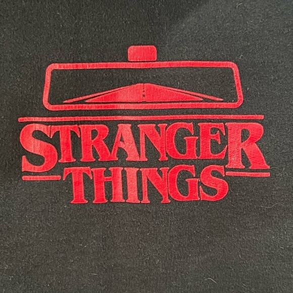 Stranger Things Pullover Logo Hoodie Men’s Size Medium Black - Picture 7 of 7